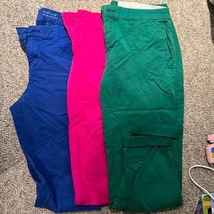 Lot of 3 Gap khakis size 6